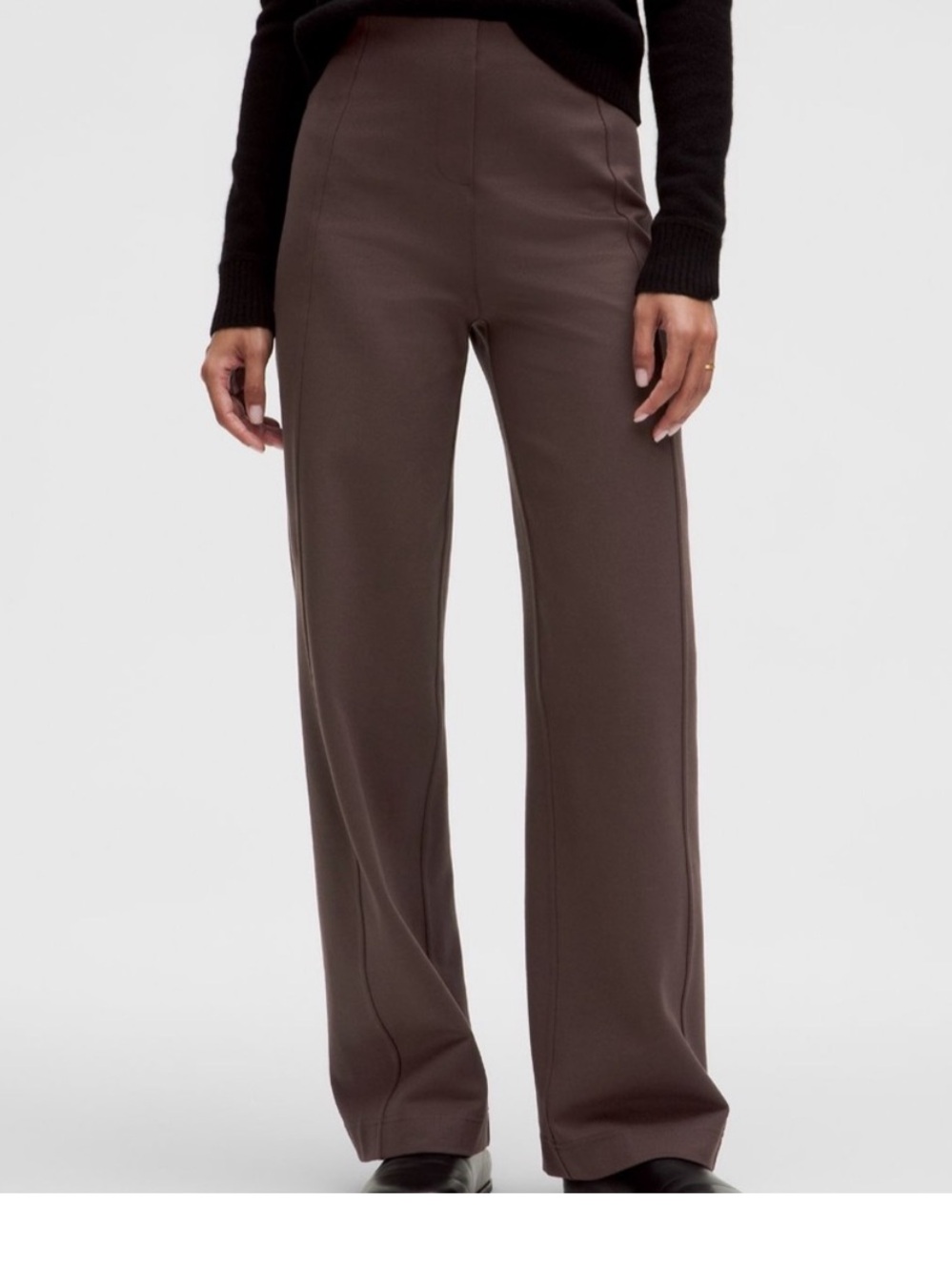 Lululemon Stretch Knit Straight-Leg Pull-On Pant Espresso